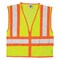 Kishigo S, Lime Class 2, Contrasting Mesh Vest 1056-S - alternate 2